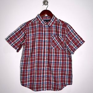 TOMMY HILFIGER boy’s plaid shirt short sleeve